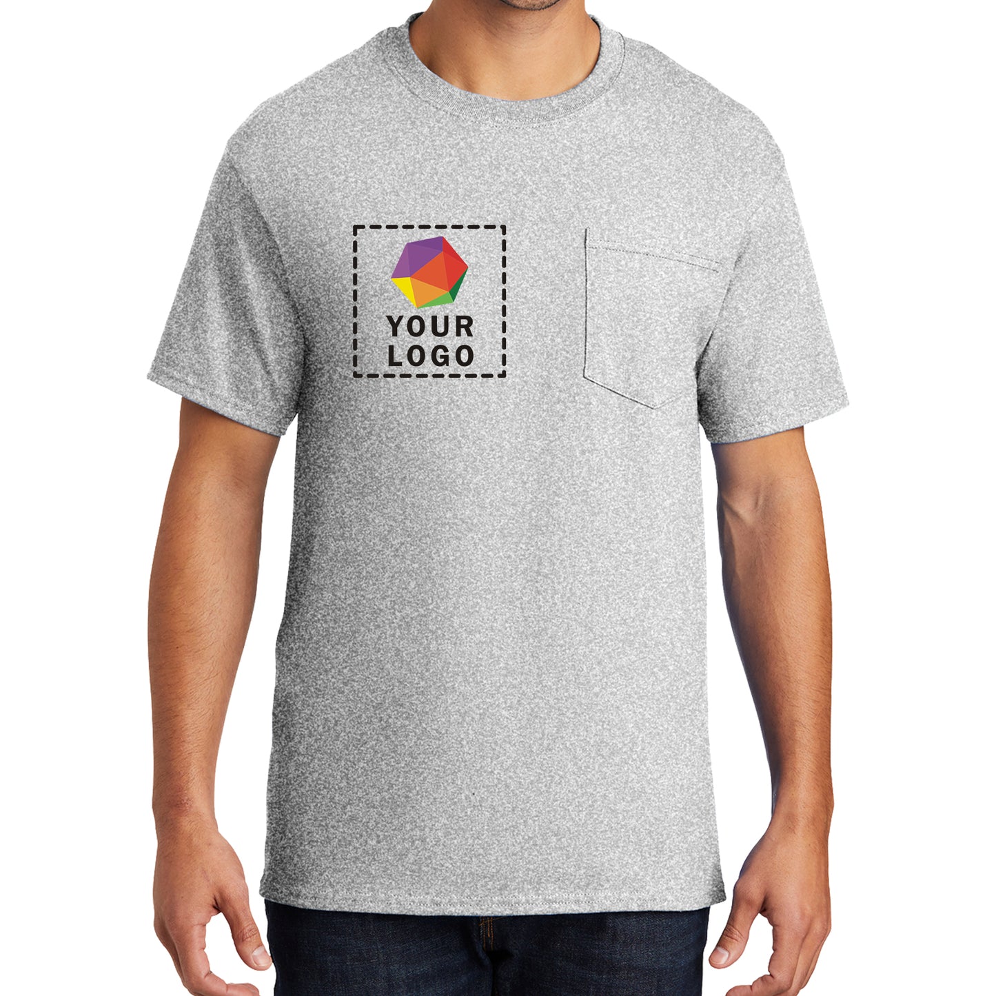 Port & Company® Custom Printed Essential Pocket Tee - PC61P