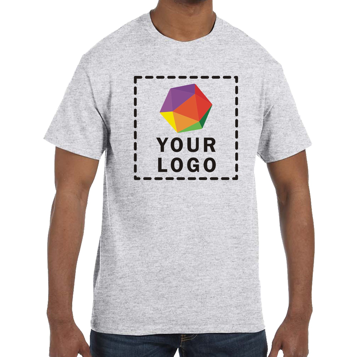 Jerzees® Dri-Power® 50/50 Cotton/Poly Custom Printed T-Shirt. 29M