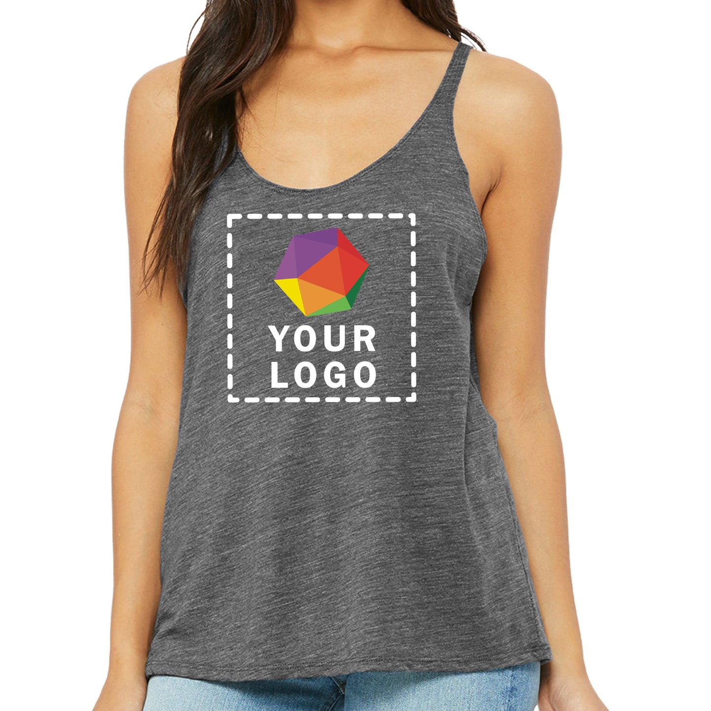 Bella + Canvas Custom Printed Ladies' Slouchy Tank - 8838
