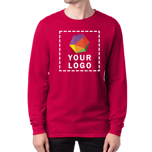 Hanes Men's ComfortSoft® Custom Printed Long-Sleeve T-Shirt - 5286