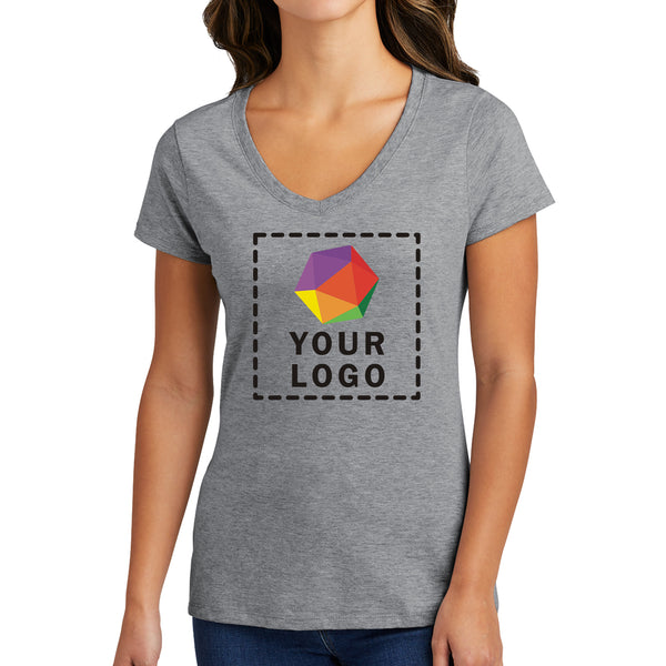Port & Company® Custom Printed Women's Fan Favorite™ V-Neck Tee - LPC450V