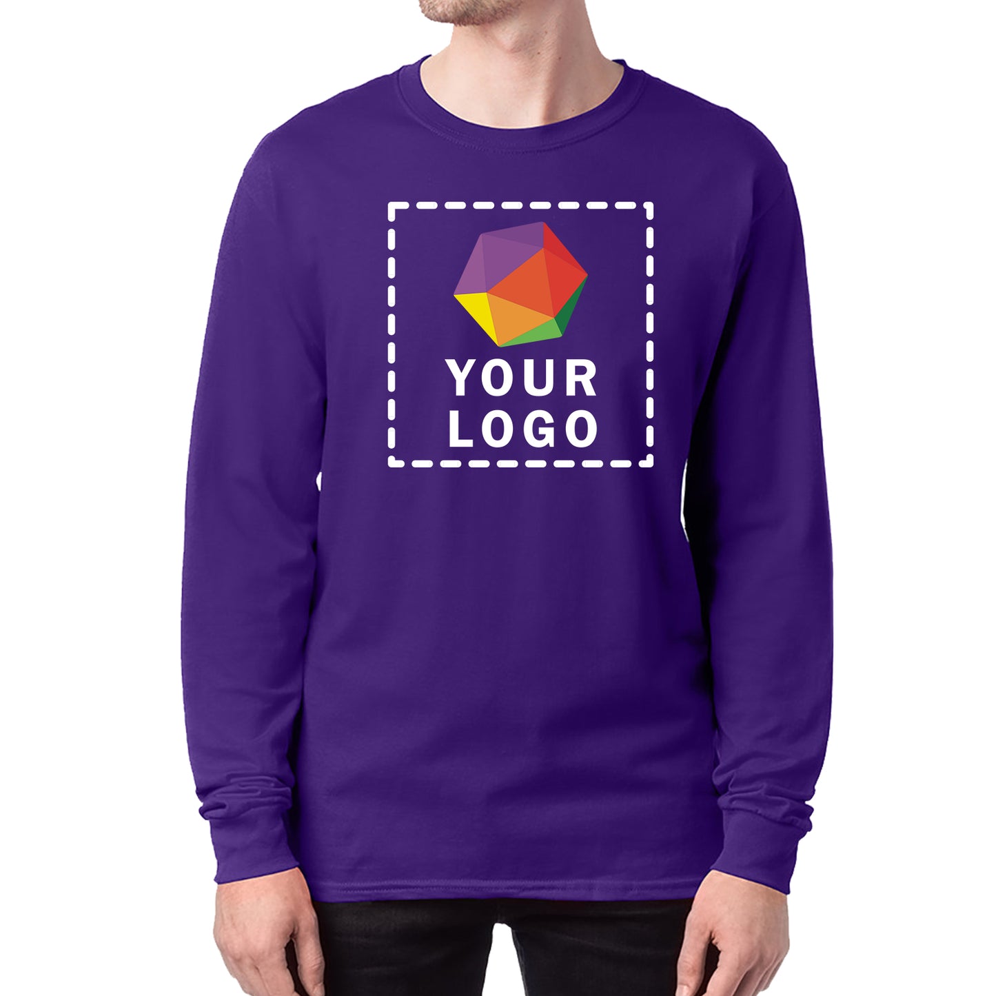 Hanes Men's ComfortSoft® Custom Printed Long-Sleeve T-Shirt - 5286