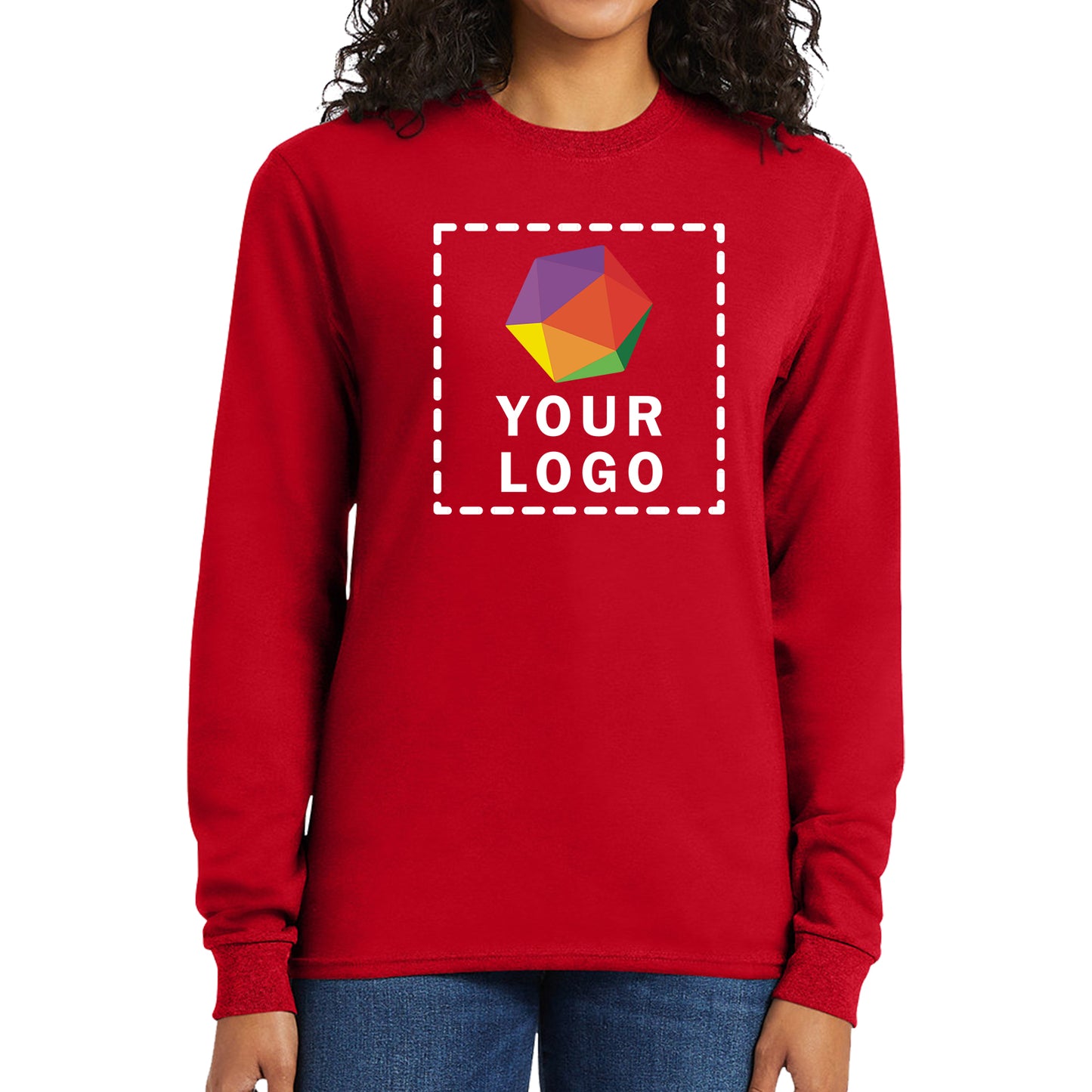 Hanes Men's ComfortSoft® Custom Printed Long-Sleeve T-Shirt - 5286