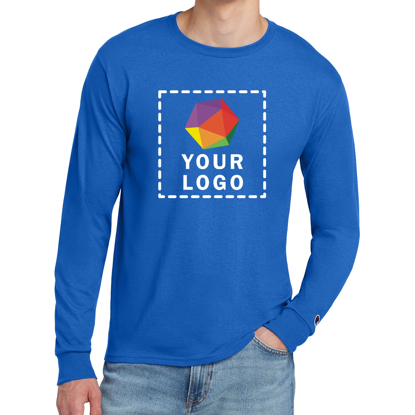 Champion ® Custom Printed Heritage 5.2-Oz. Jersey Long Sleeve Tee - CC8C