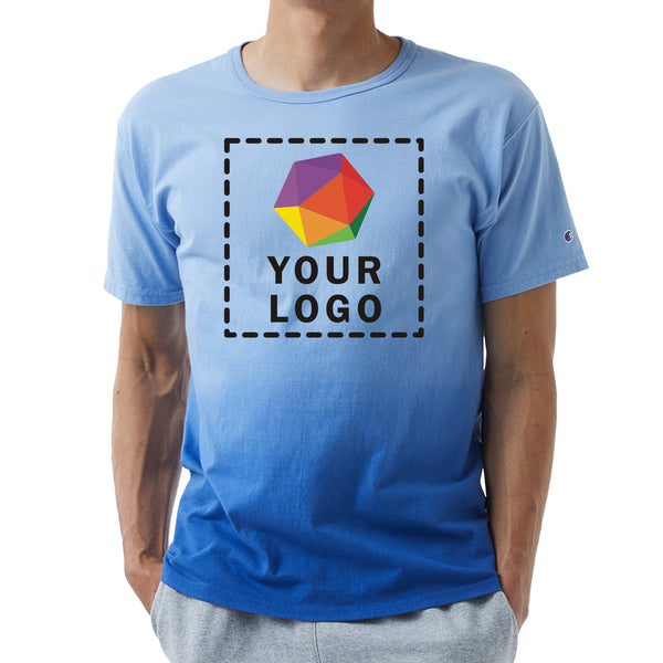 Champion Custom Printed Unisex Classic Jersey Dip Dye T-Shirt - CD100D