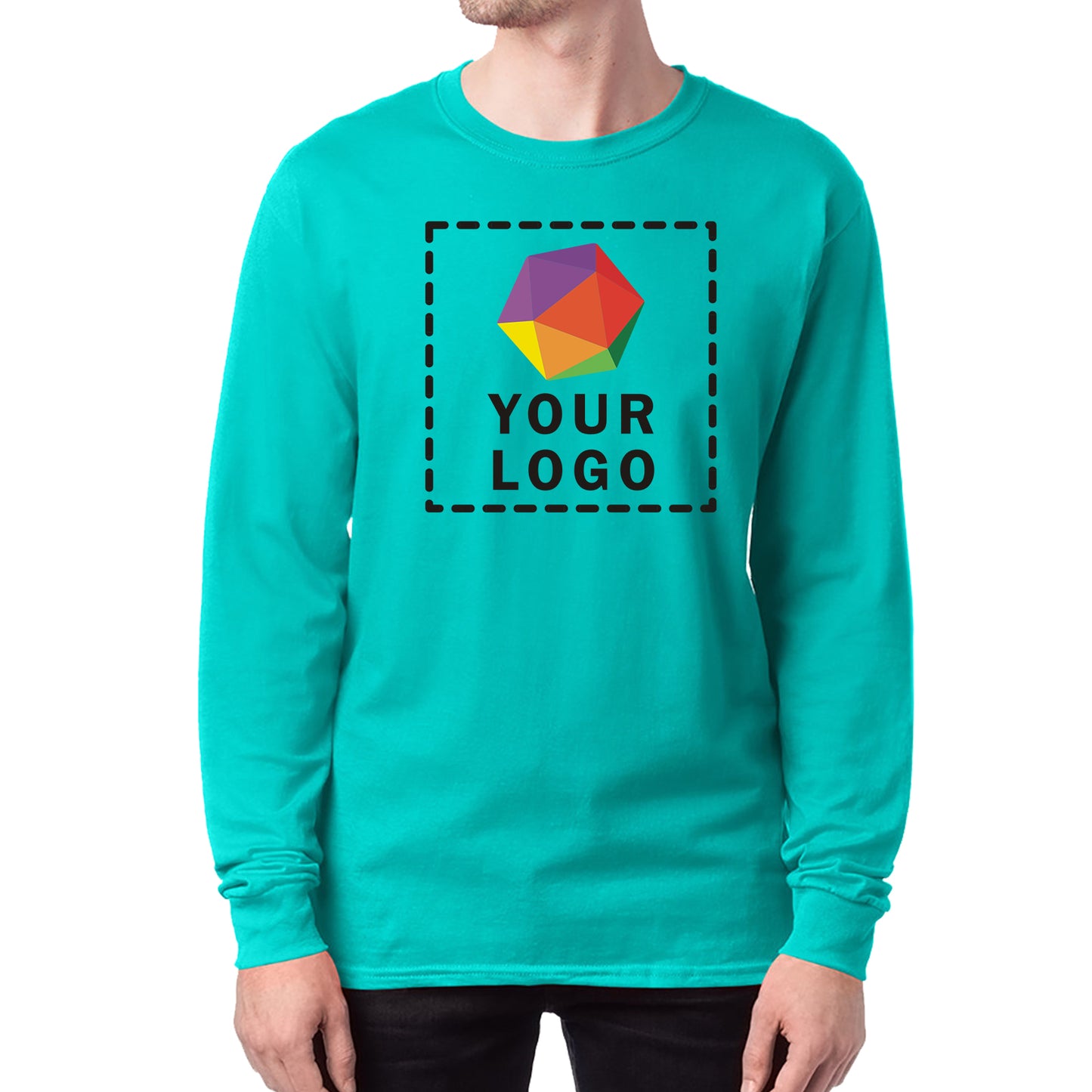 Hanes Men's ComfortSoft® Custom Printed Long-Sleeve T-Shirt - 5286