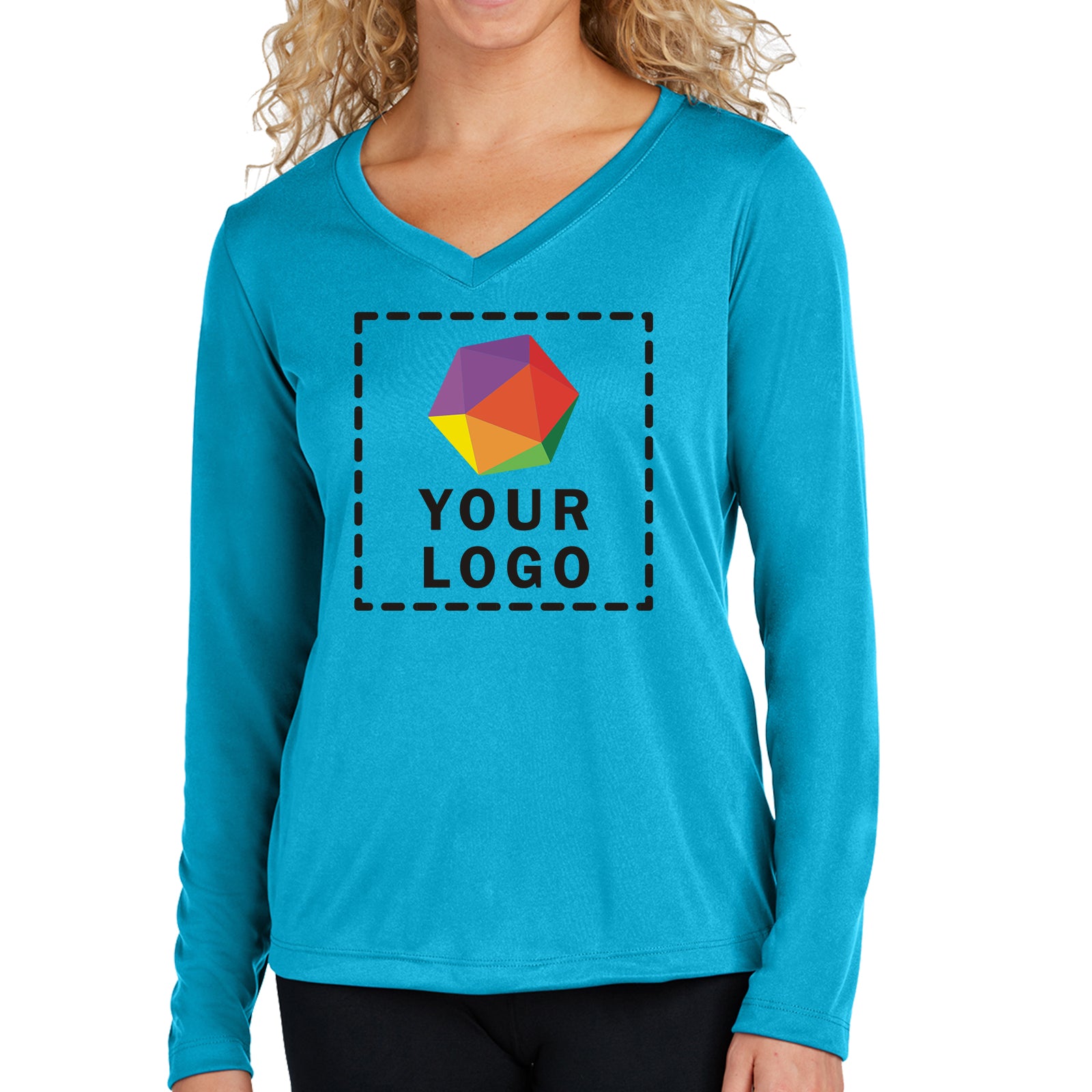 Sport-Tek® Women's Long Sleeve PosiCharge® Competitor™ V-Neck Tee - LST353LS