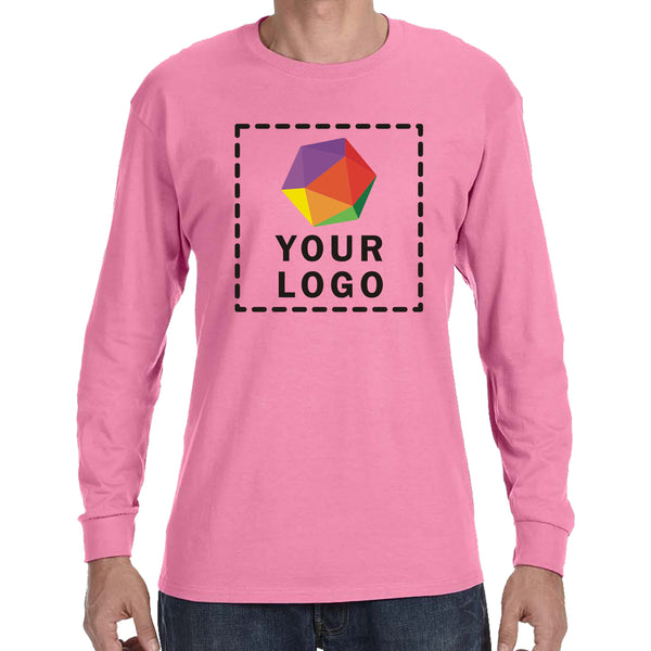 Jerzees® Dri-Power® 50/50 Cotton/Poly Custom Printed Long Sleeve T-Shirt. 29LS