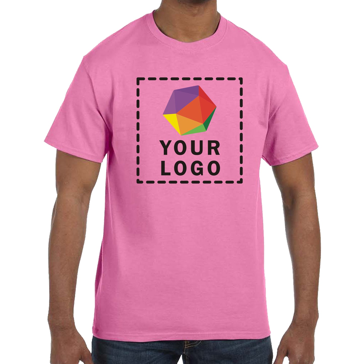 Jerzees® Dri-Power® 50/50 Cotton/Poly Custom Printed T-Shirt. 29M