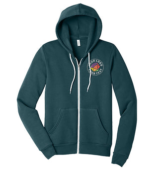 BELLA+CANVAS® Custom Embrodiered Unisex Sponge Fleece Full-Zip Hoodie - BC3739