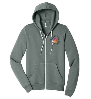 BELLA+CANVAS® Custom Embrodiered Unisex Sponge Fleece Full-Zip Hoodie - BC3739