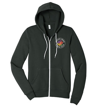 BELLA+CANVAS® Custom Embrodiered Unisex Sponge Fleece Full-Zip Hoodie - BC3739