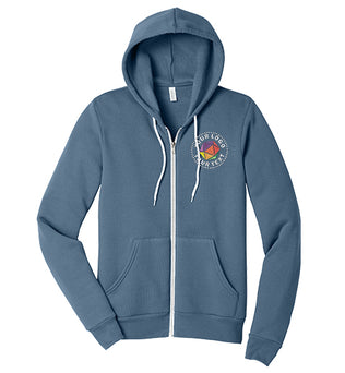 BELLA+CANVAS® Custom Embrodiered Unisex Sponge Fleece Full-Zip Hoodie - BC3739