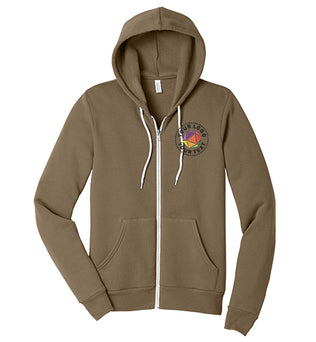 BELLA+CANVAS® Custom Embrodiered Unisex Sponge Fleece Full-Zip Hoodie - BC3739