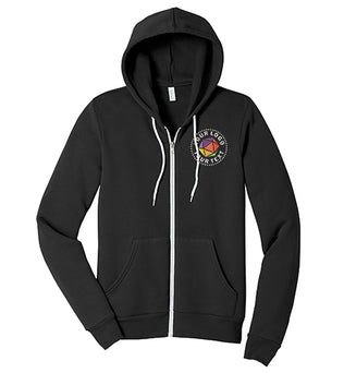 BELLA+CANVAS® Custom Embrodiered Unisex Sponge Fleece Full-Zip Hoodie - BC3739