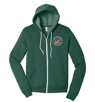 BELLA+CANVAS® Custom Embrodiered Unisex Sponge Fleece Full-Zip Hoodie - BC3739
