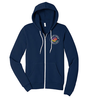 BELLA+CANVAS® Custom Embrodiered Unisex Sponge Fleece Full-Zip Hoodie - BC3739