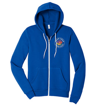 BELLA+CANVAS® Custom Embrodiered Unisex Sponge Fleece Full-Zip Hoodie - BC3739