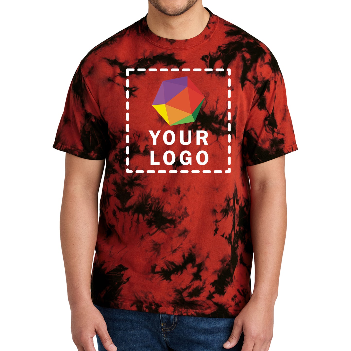 Port & Company® Custom Printed Crystal Tie-Dye Tee - PC145