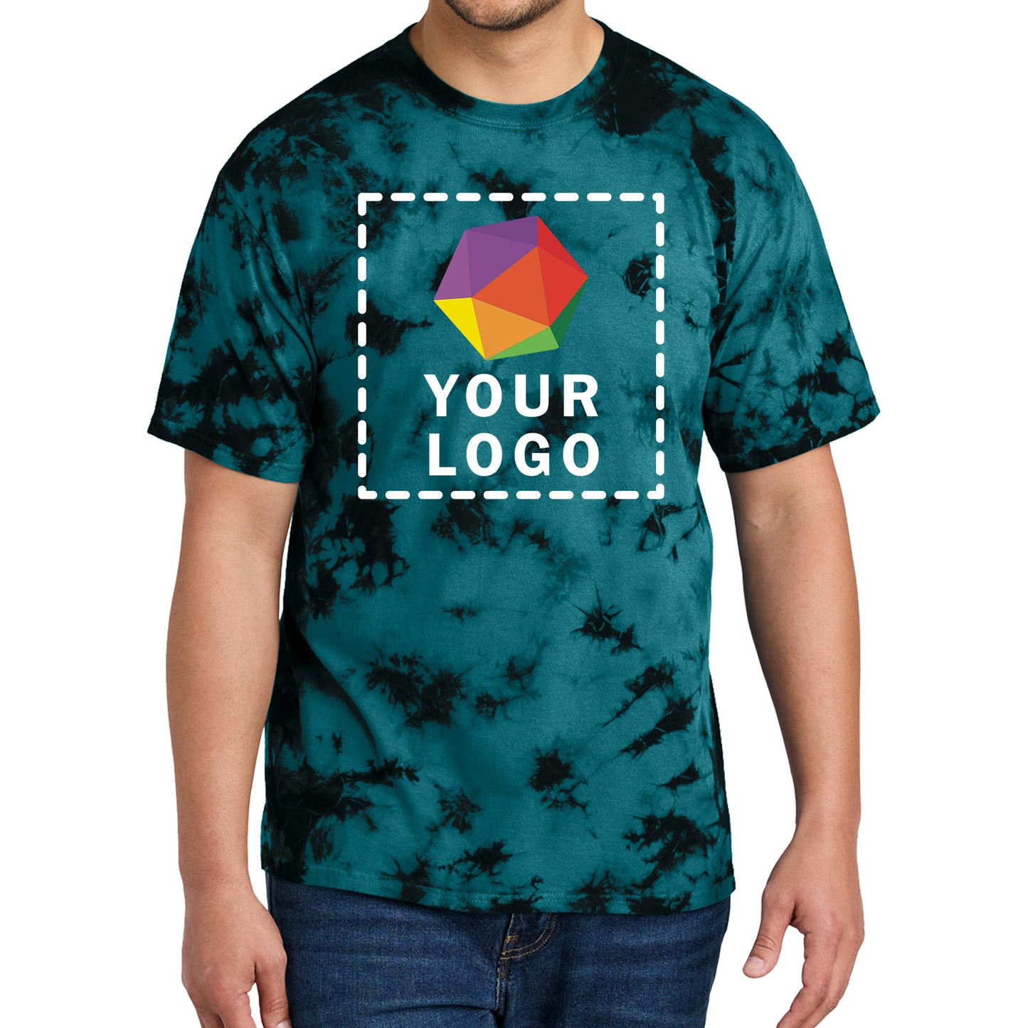 Port & Company® Custom Printed Crystal Tie-Dye Tee - PC145