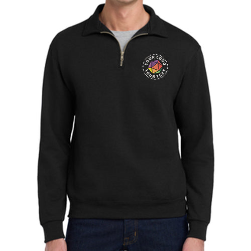 Jerzees® Super Sweats® NuBlend® Custom Embroidered 1/4-Zip Sweatshirt with Cadet Collar - 4528M
