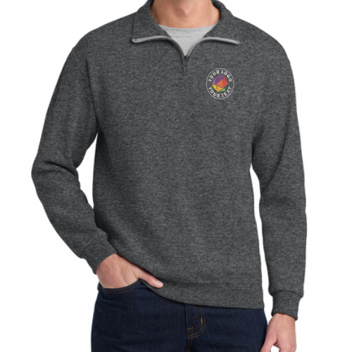 Jerzees®  Custom Embroidered NuBlend® 1/4-Zip Cadet Collar Sweatshirt - 995M