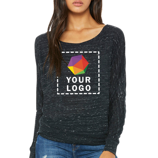 Bella + Canvas Ladies Flowy Long-Sleeve Off Shoulder T-Shirt - 8850