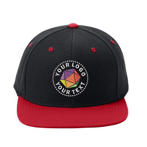 Sport-Tek® YP Classics® Custom Embroidered Flat Bill Snapback Cap - STC19
