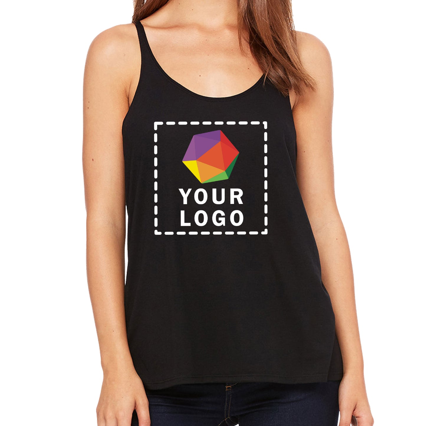 Bella + Canvas Custom Printed Ladies' Slouchy Tank - 8838