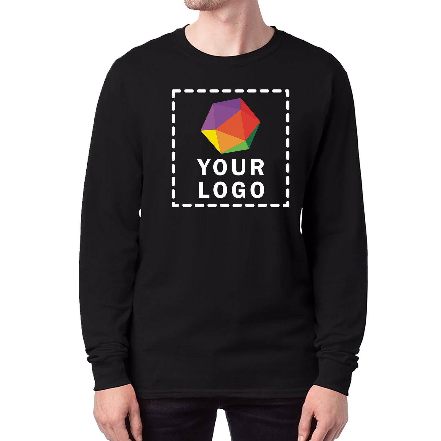 Hanes Men's ComfortSoft® Custom Printed Long-Sleeve T-Shirt - 5286