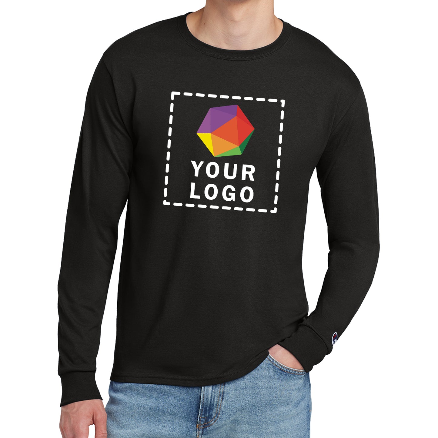 Champion ® Custom Printed Heritage 5.2-Oz. Jersey Long Sleeve Tee - CC8C