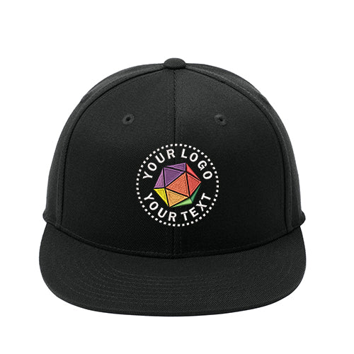 Port Authority® Flexfit 210® Custom Embroidered Flat Bill Cap - C808