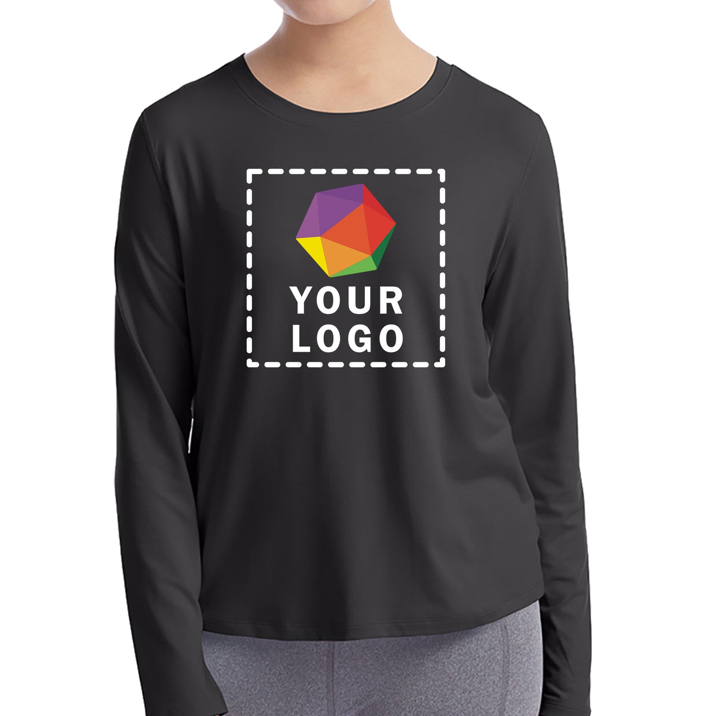 Champion Custom Printed Ladies' Cutout Long Sleeve T-Shirt - CHP140