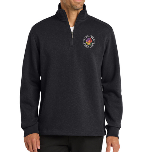 Port Authority® Custom Embroidered Slub Fleece 1/4-Zip Pullover  -  F295