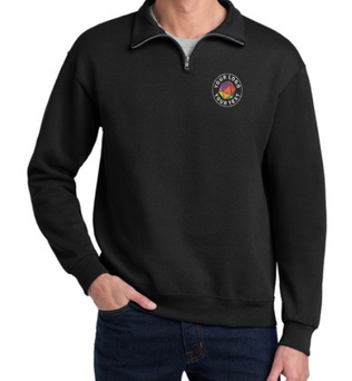 Jerzees®  Custom Embroidered NuBlend® 1/4-Zip Cadet Collar Sweatshirt - 995M