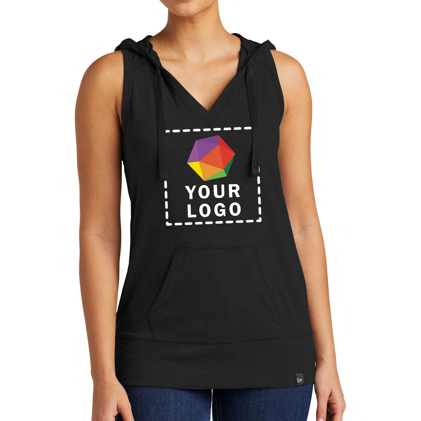 New Era® Women's Heritage Blend Hoodie Tank - LNEA106