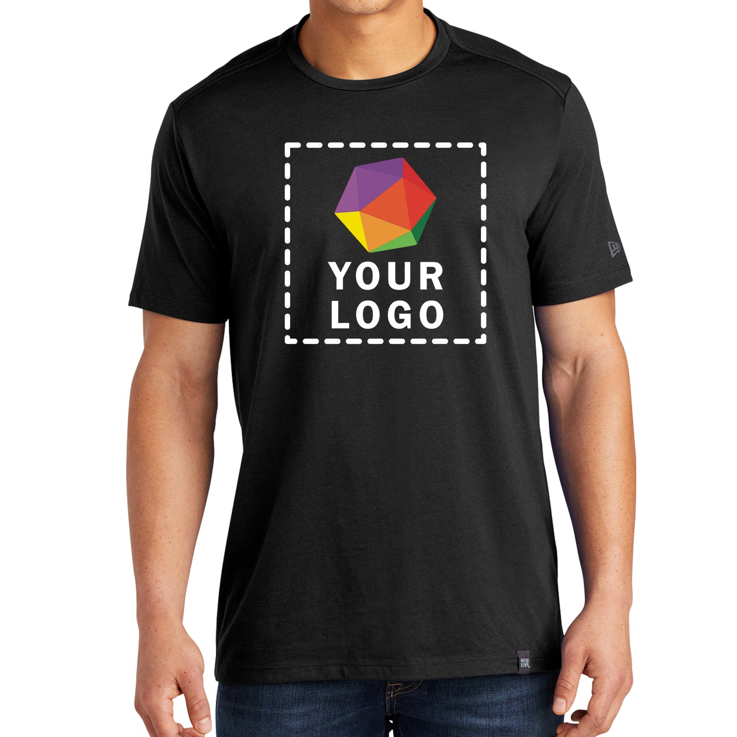 New Era® Custom Printed Heritage Blend Crew Tee - NEA100