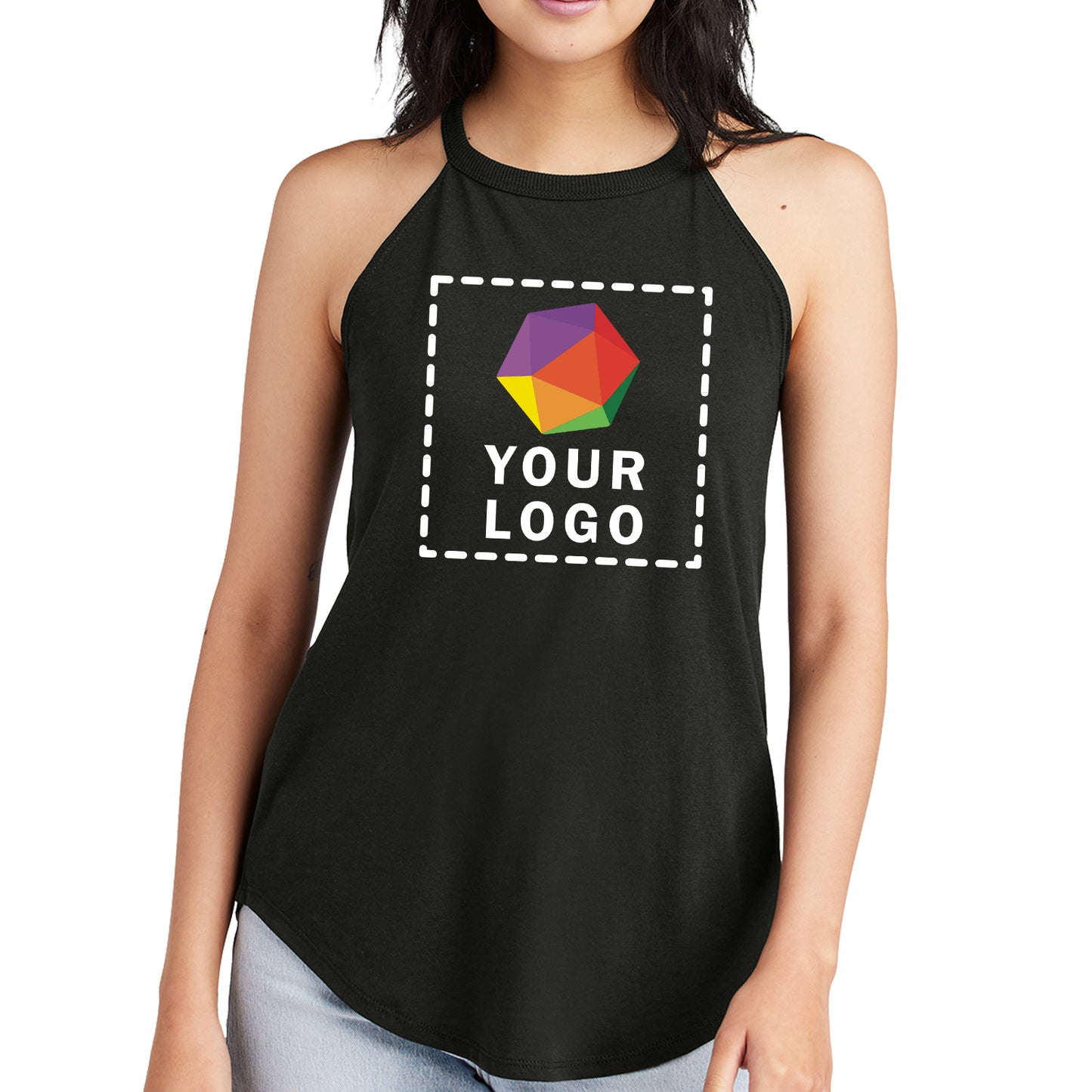 District® Custom Printed Women’s Perfect Tri ® Rocker Tank - DT137L