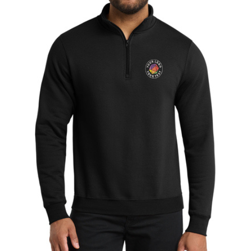 Port & Co™ Custom Embroidered Core Fleece 1/4-Zip Pullover Sweatshirt  -  PC78Q