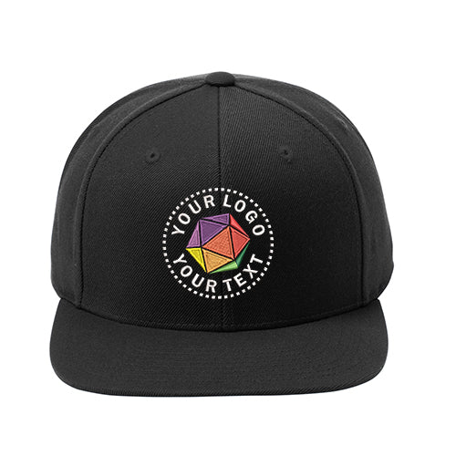 Sport-Tek® YP Classics® Custom Embroidered Flat Bill Snapback Cap - STC19