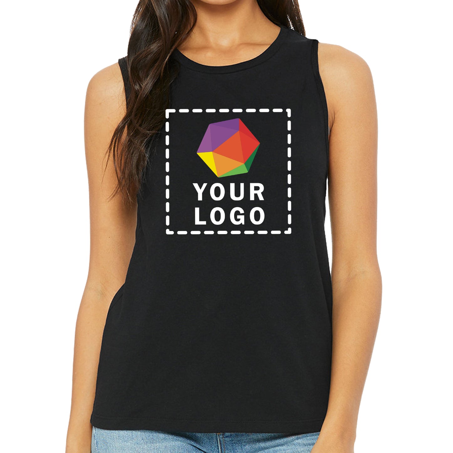 Bella + Canvas Custom Printed Ladies' Jersey Muscle Tank - b6003