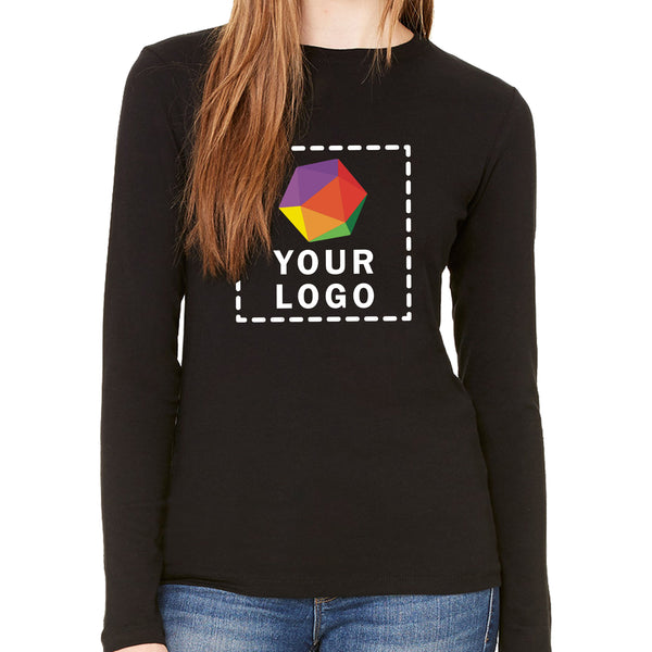 Bella + Canvas Custom Printed Ladies Jersey Long-Sleeve T-Shirt - B6500