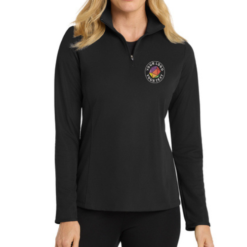 Port Authority® Custom Embroidered Women's Pinpoint Mesh 1/2-Zip  -  L806