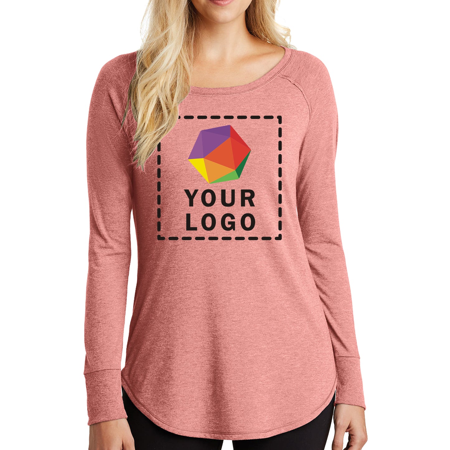 District® Custom Printed Women’s Perfect Tri ® Long Sleeve Tunic Tee - DT132L