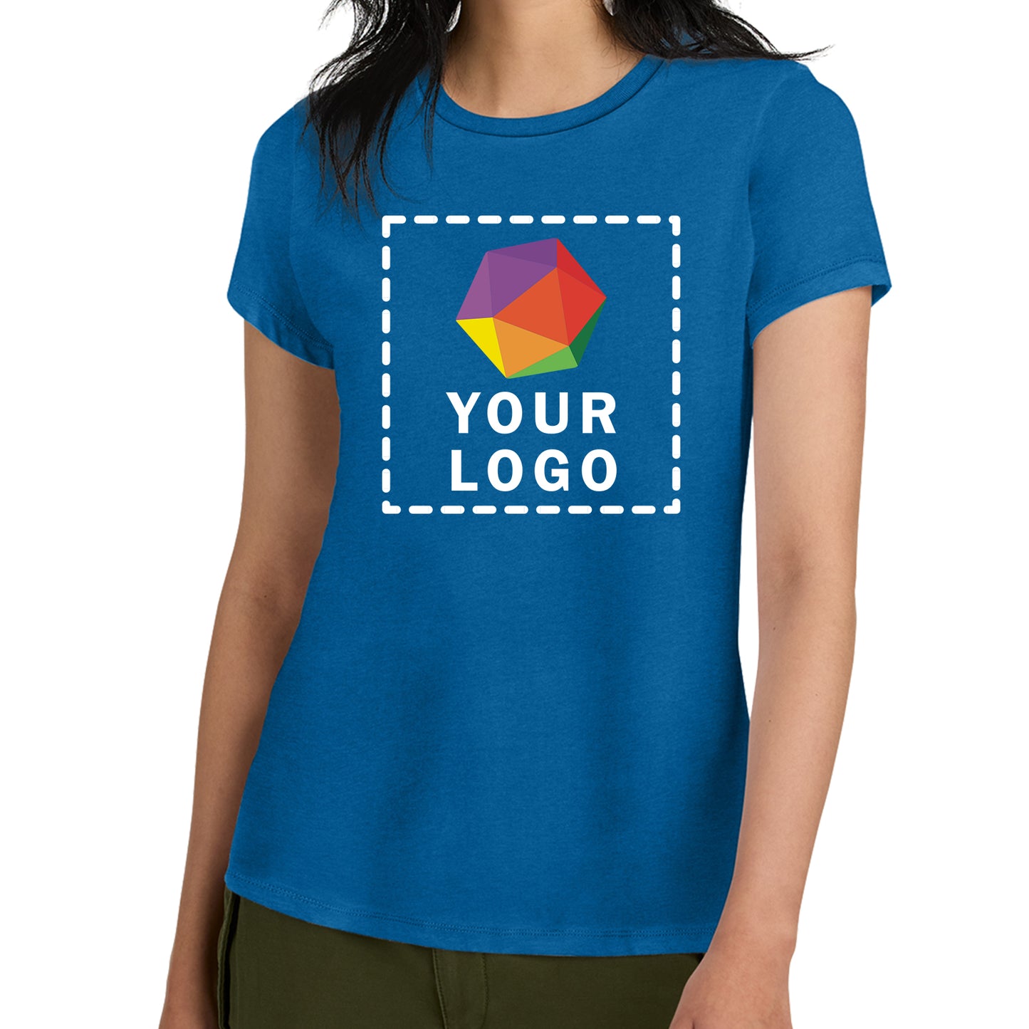 District® Custom Printed Women’s Perfect Weight ® Tee - DM104L