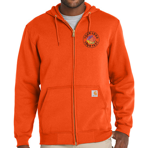 Carhartt® Custom Embroidered Midweight Hooded Zip-Front Sweatshirt - CTK122
