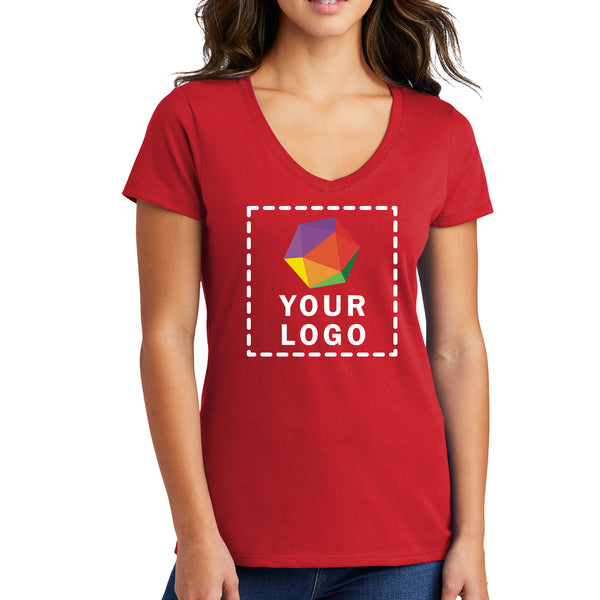 Port & Company® Custom Printed Women's Fan Favorite™ V-Neck Tee - LPC450V