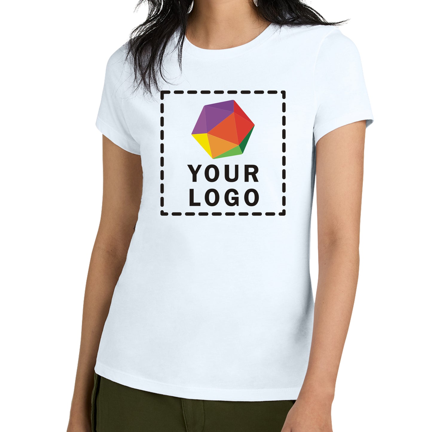 District® Custom Printed Women’s Perfect Weight ® Tee - DM104L