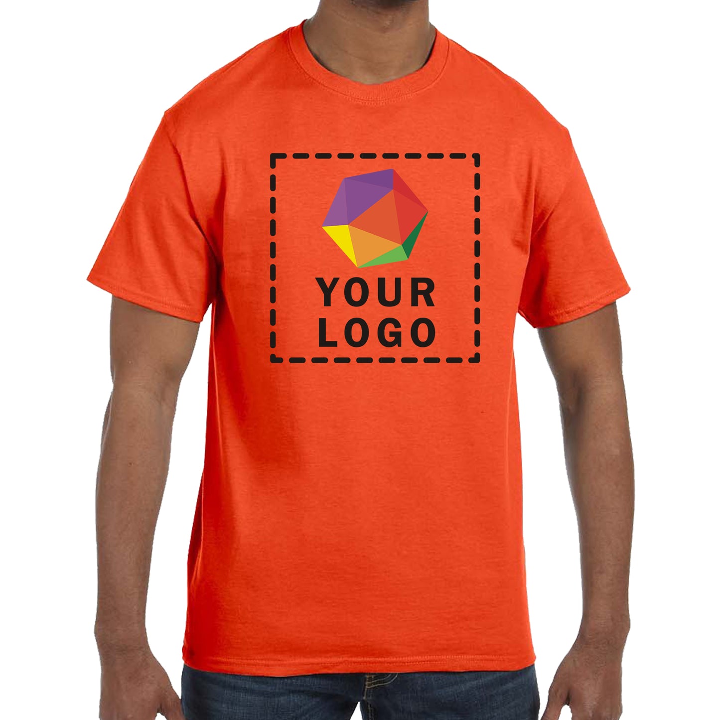 Jerzees® Dri-Power® 50/50 Cotton/Poly Custom Printed T-Shirt. 29M