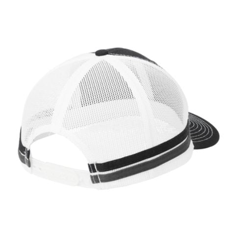 Port Authority ® Custom Embroidered Two-Stripe Snapback Trucker Cap - C113